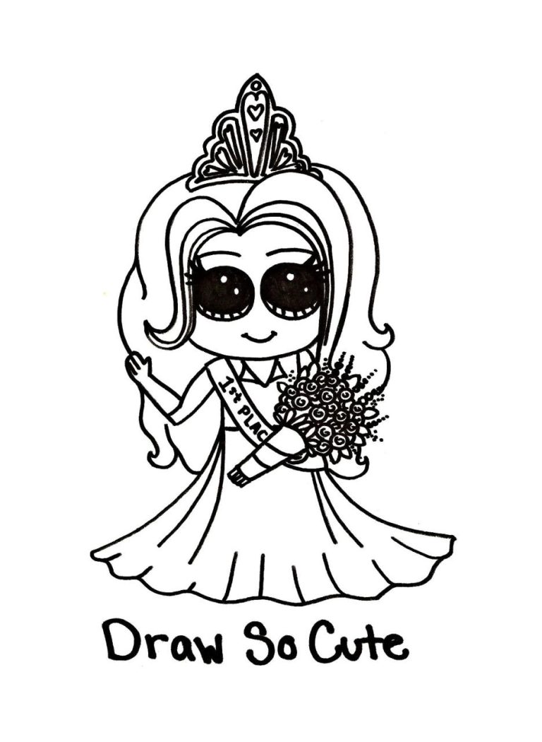 Printable Draw So Cute Coloring Pages