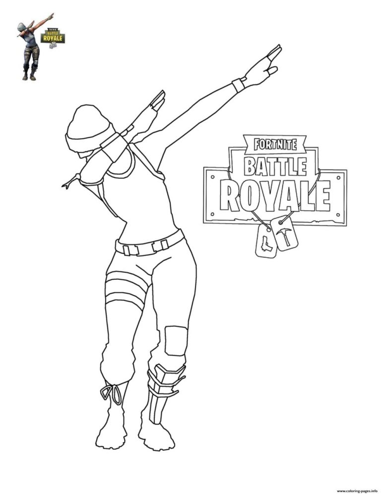 Free Fortnite Printable Coloring Pages