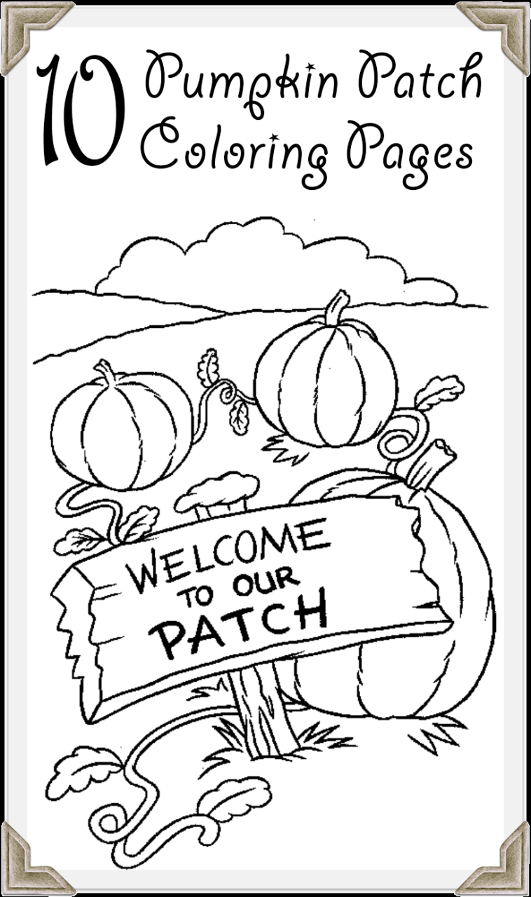 Pumpkin Patch Coloring Pages Printable
