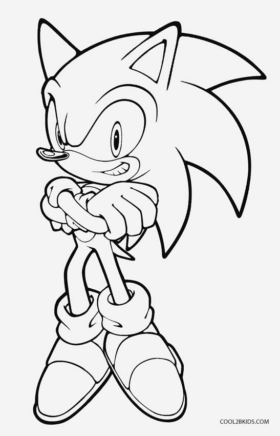 Printable Classic Sonic Sonic The Hedgehog Coloring Pages