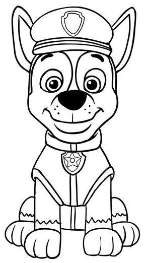 Printable Chase Coloring Page
