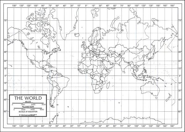 World Map Worksheet With Latitude And Longitude