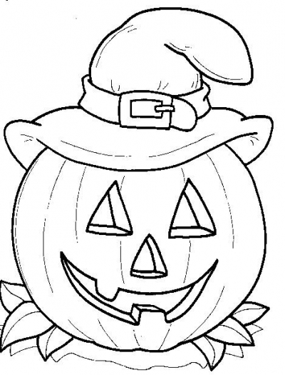 Full Page Halloween Colouring Pictures Free Printable