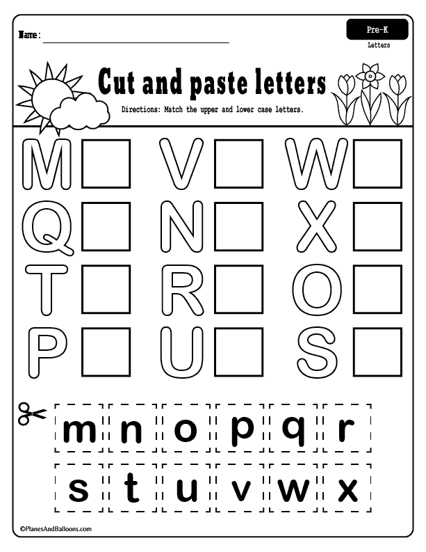 Free Printable Worksheets For Pre Kindergarten