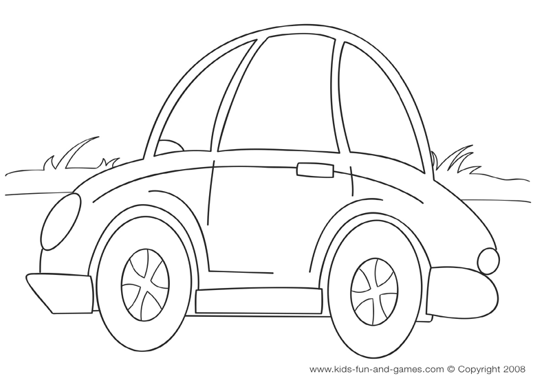 Free Coloring Pages For Kids Cars