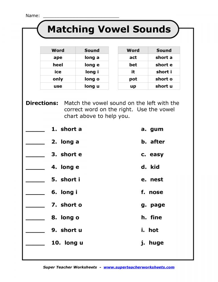 3rd Grade Long A Sound Words Worksheet