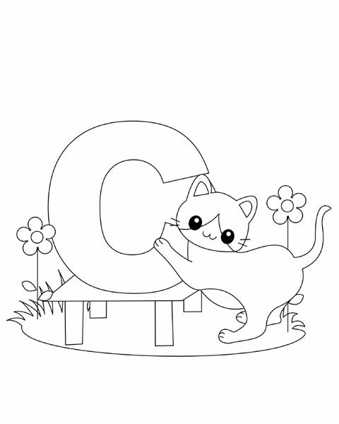 Letter C Coloring Pages For Kids