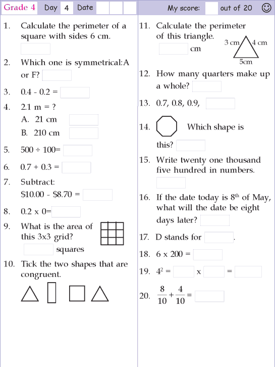 4th Grade Subtraction Worksheets For Grade 4