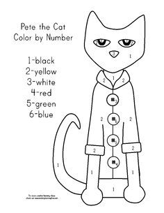 Pete The Cat Halloween Coloring Pages