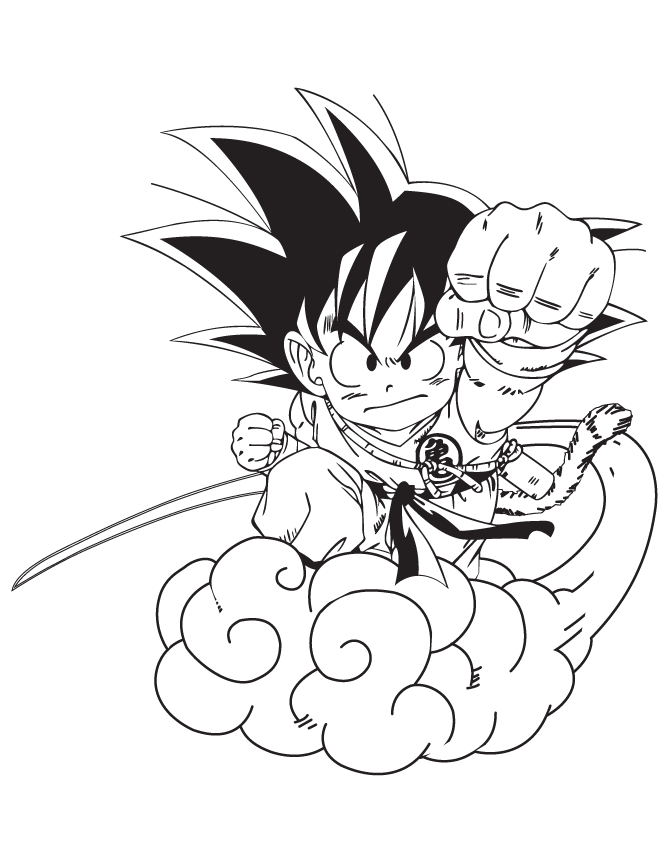 Future Trunks Dragon Ball Z Coloring Pages