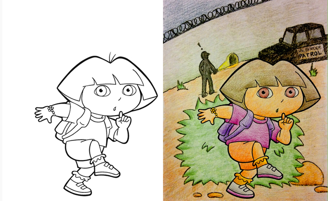 Dora Colouring Book