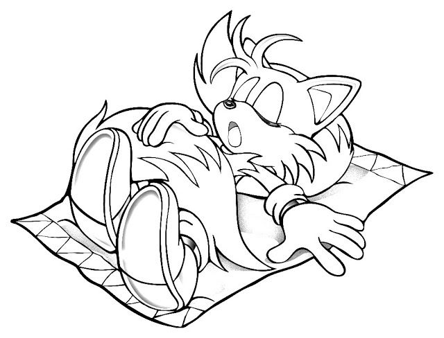 Sonic And Tails Coloring Pages Printable