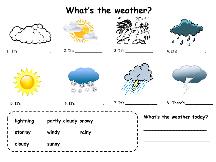 Weather Worksheets 1st Grade