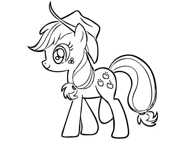 Rainbow Dash Pinkie Pie Applejack My Little Pony Coloring Pages