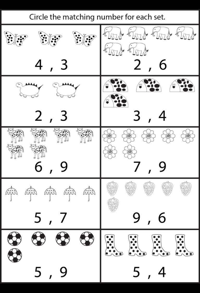 Preschool Worksheets Age 3-4
