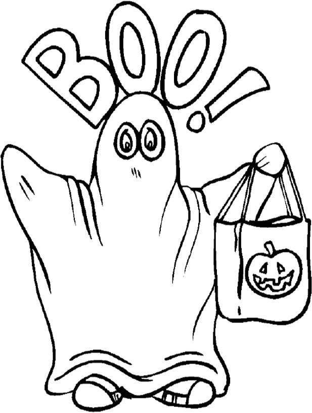 Free Ghost Coloring Pages For Kids
