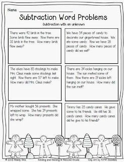 Second Grade Subtraction Word Problems For Grade 2