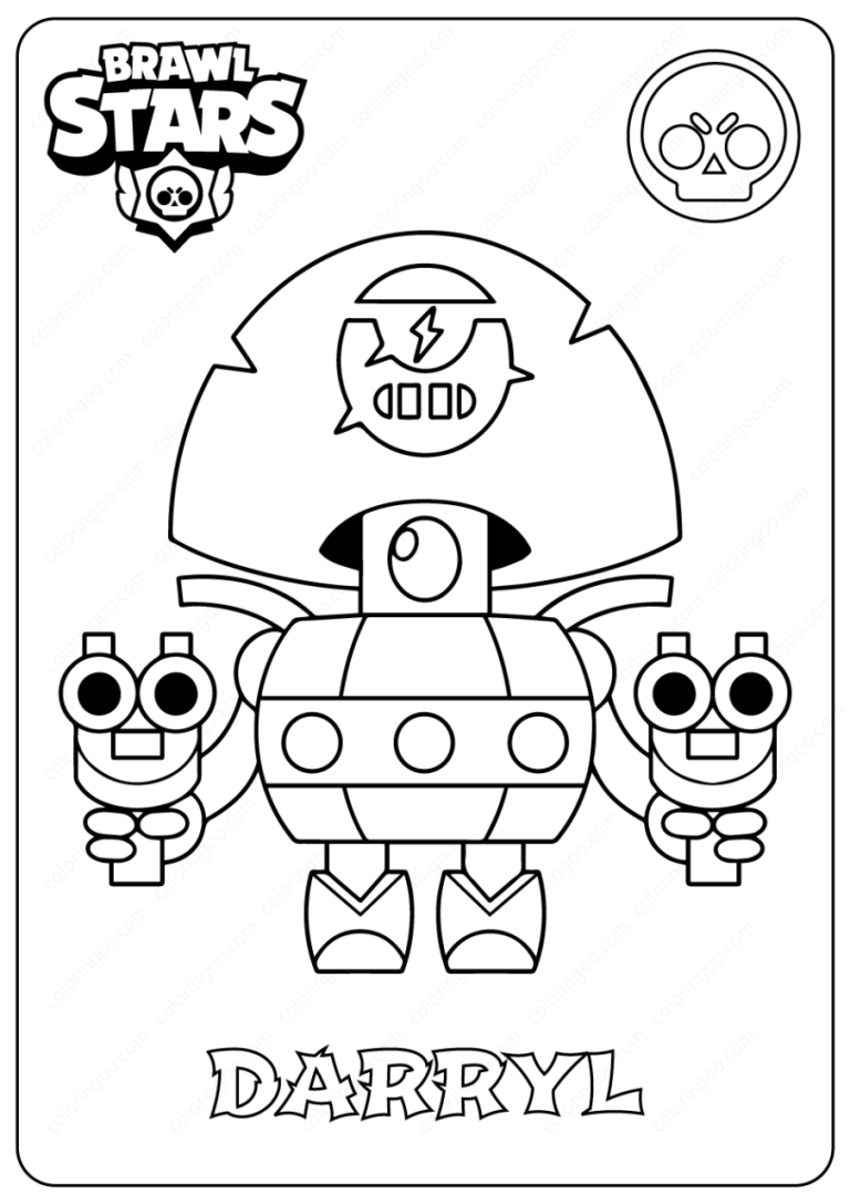 Printable Coloring Pages Brawl Stars Painting