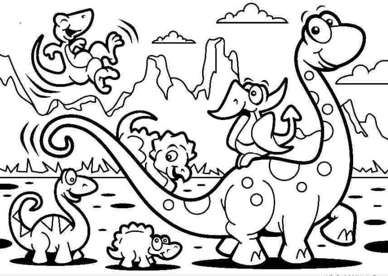 Free Printable Dinosaur Colouring Pages For Kids