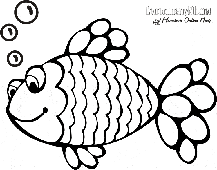 Fish Clipart Coloring Pages