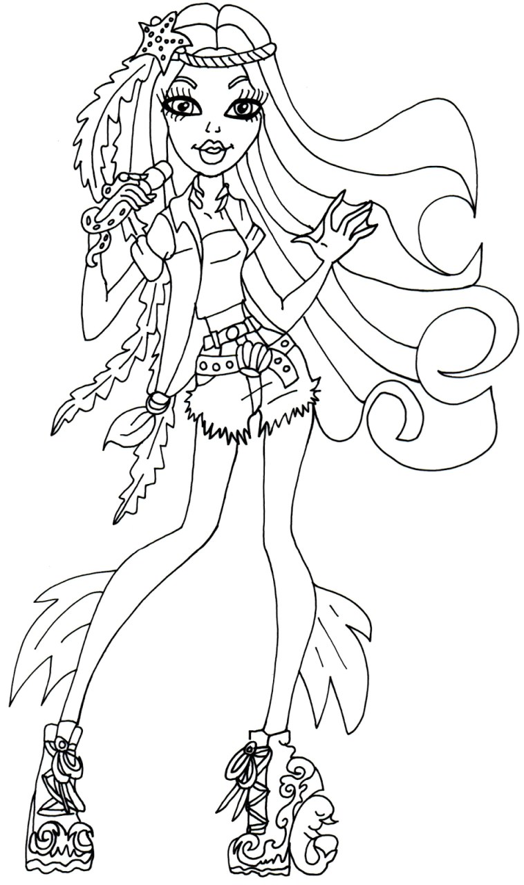 Printable Free Monster High Coloring Pages