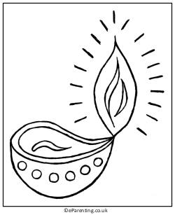 Printable Diwali Colouring Pages