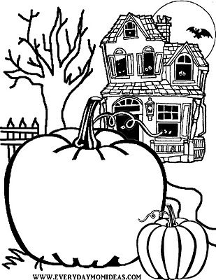 Scary Pumpkin Coloring Scary Creepy Halloween Coloring Pages