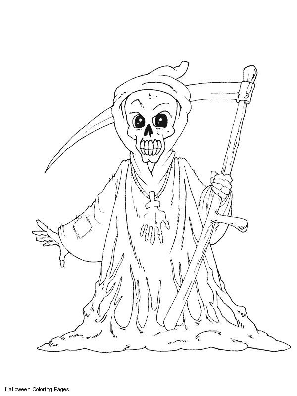 Horror Difficult Scary Halloween Coloring Pages