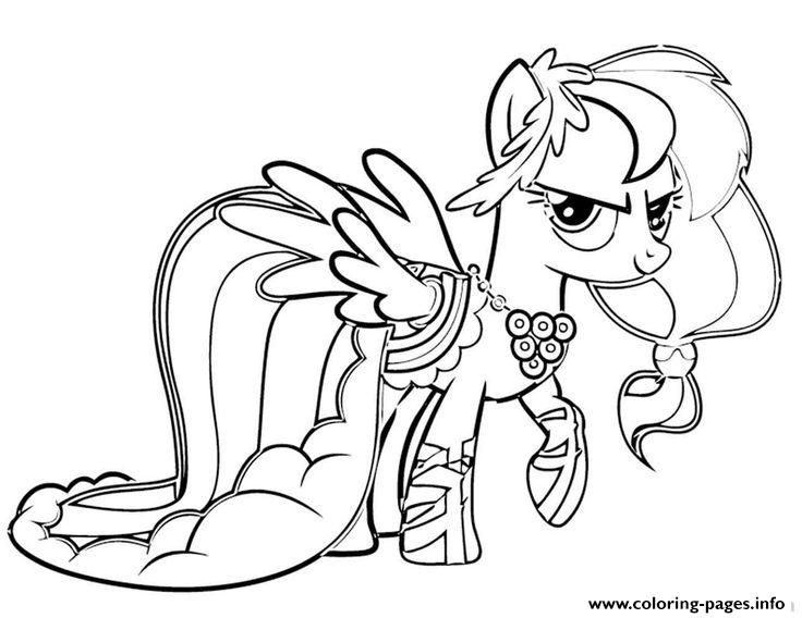 Fluttershy Rainbow Dash My Little Pony Coloring Pages
