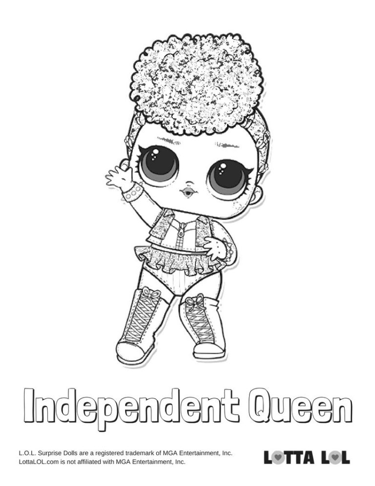 Queen Lol Doll Coloring Sheets