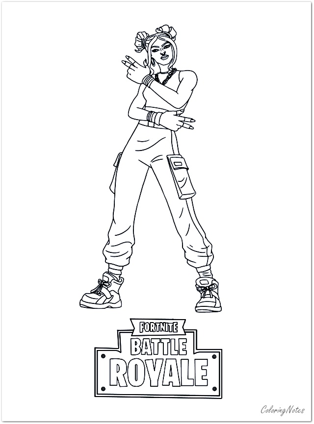 Free Fortnite Coloring Pages Renegade Raider