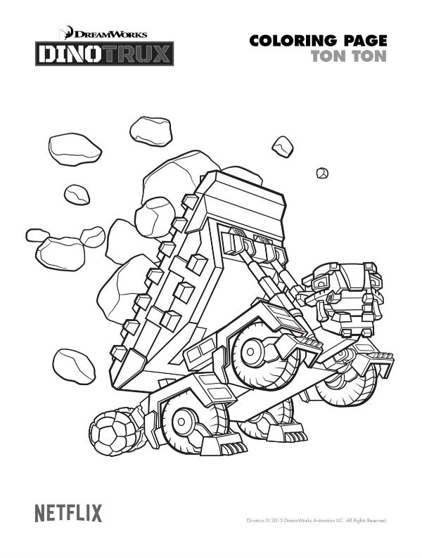 Dinotrux Coloring Pages D-stroy