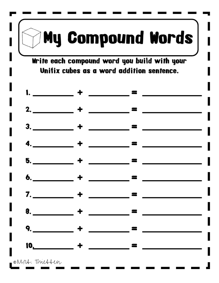 Compound Words Worksheet Grade 3 Pdf