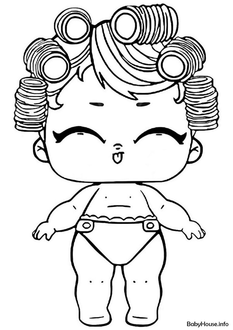 Free Printable Baby Doll Coloring Pages