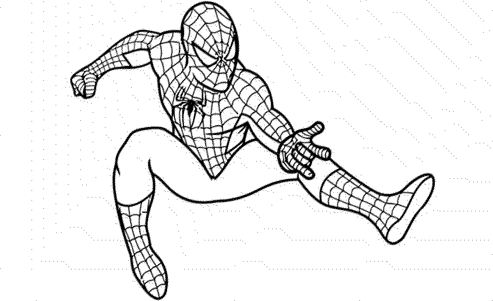 Spiderman Colouring In Pictures