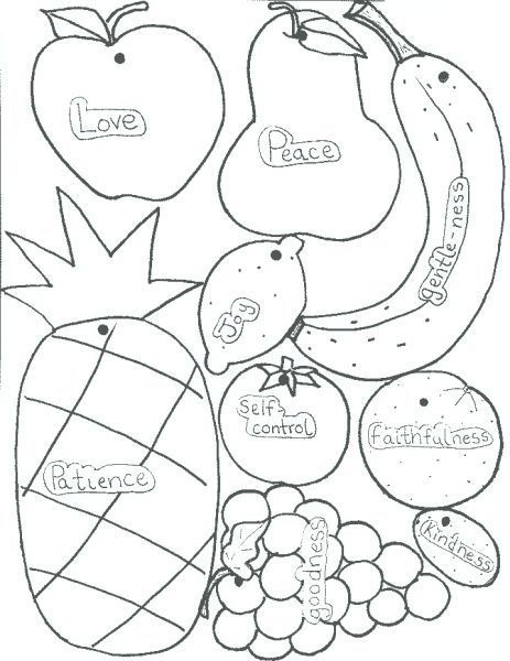Fruit Of The Spirit Coloring Pages Pdf