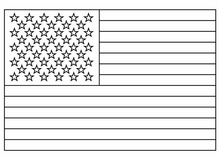 Free Printable Us Flag Coloring Pages