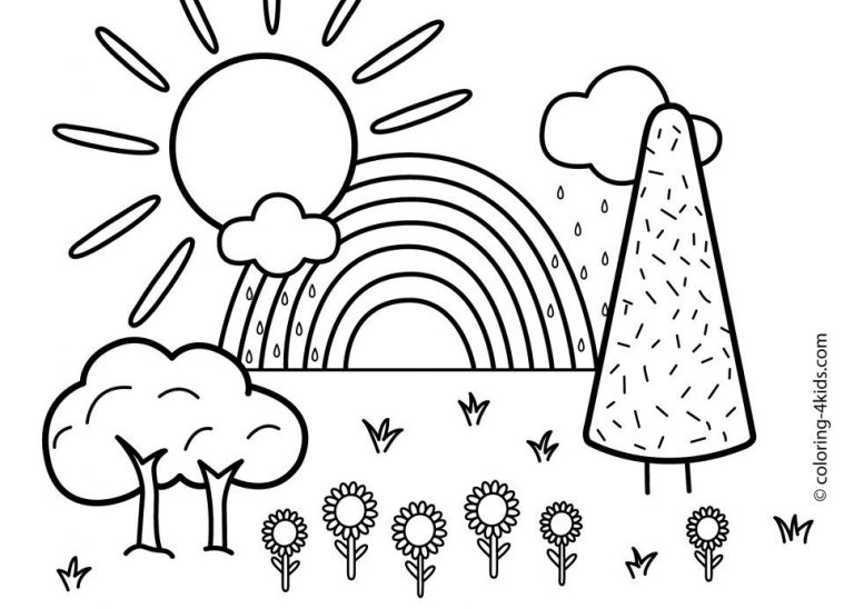 Nature Coloring Worksheets For Kids