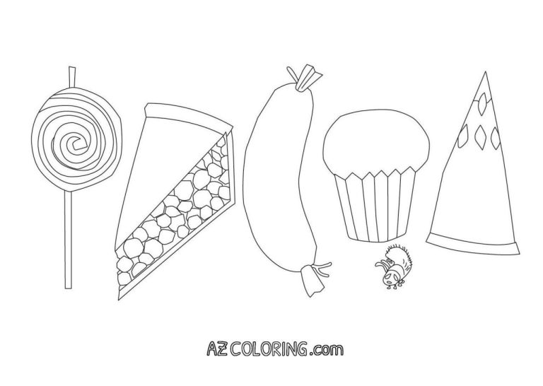 The Very Hungry Caterpillar Printables Coloring Pages