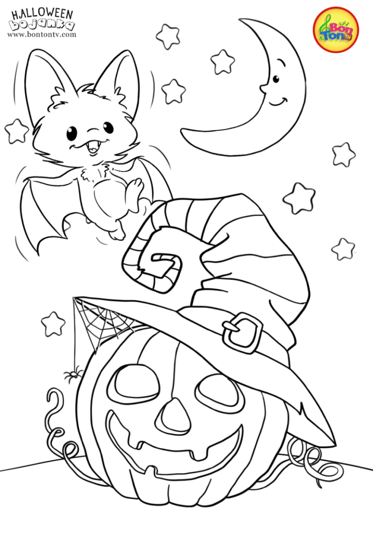 Easy Printable Halloween Coloring Pages For Kids