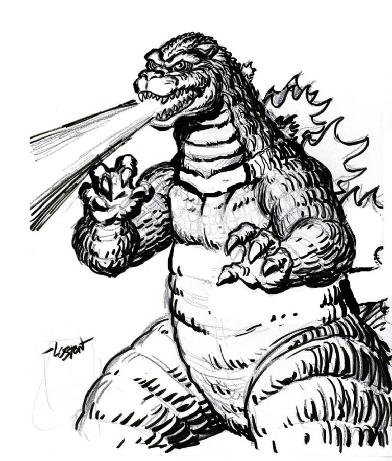 Printable King Kong Vs Godzilla Coloring Pages