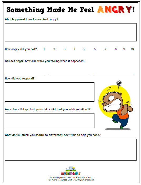 Counseling Therapy Worksheets For Kids