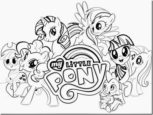 Free Printable My Little Pony Colouring Pages