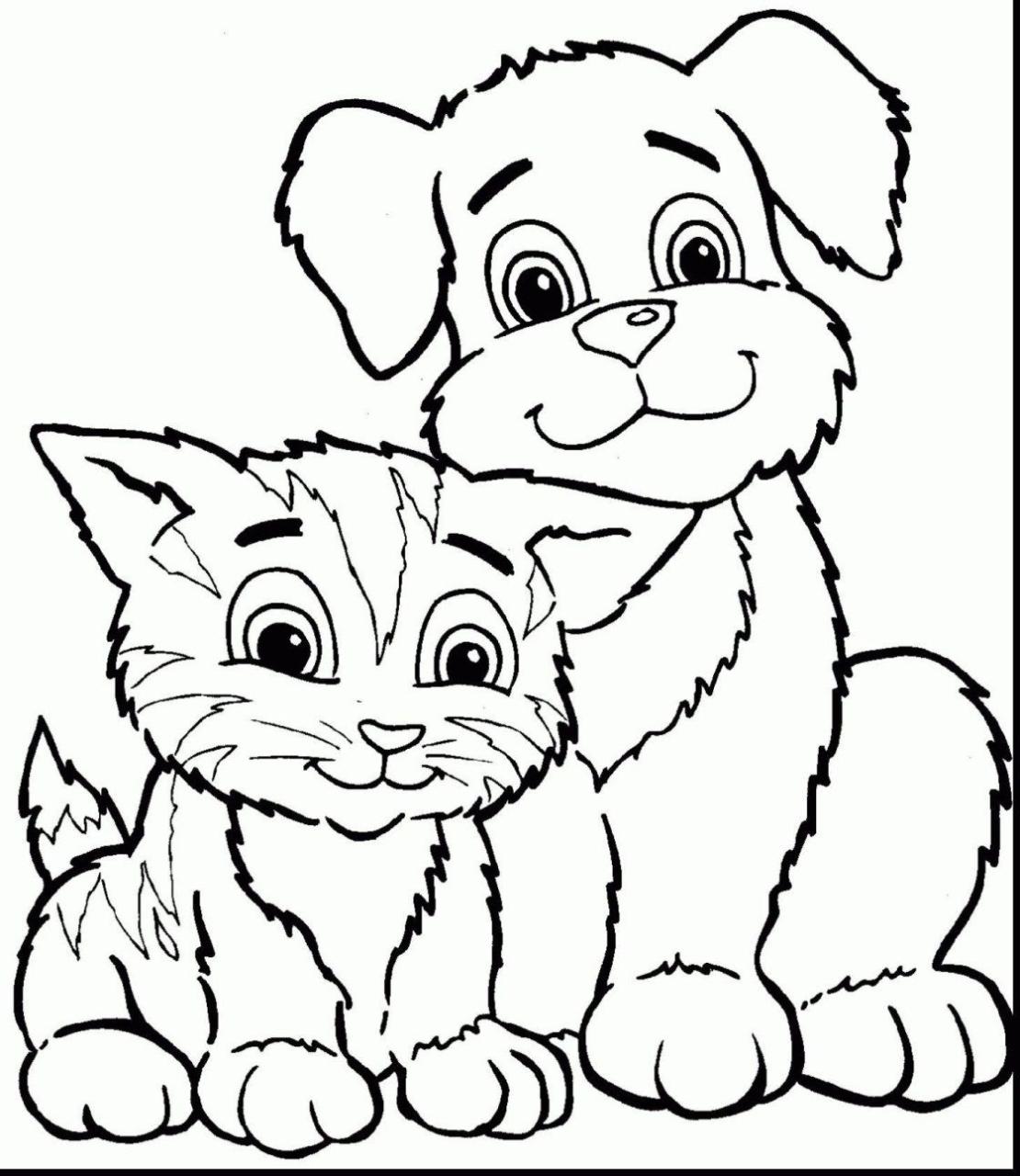 Kitty Puppy Pictures To Color