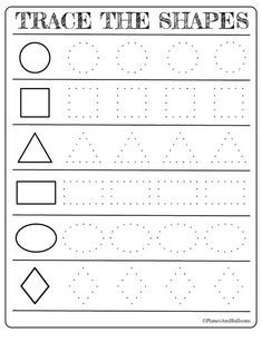 Free Shapes Worksheets Preschool