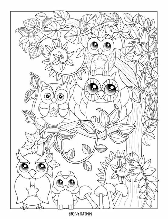 Owl Coloring Ideas