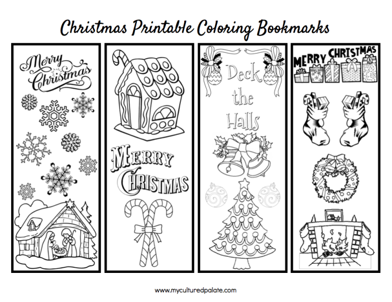 Free Printable Coloring Bookmarks For Kids