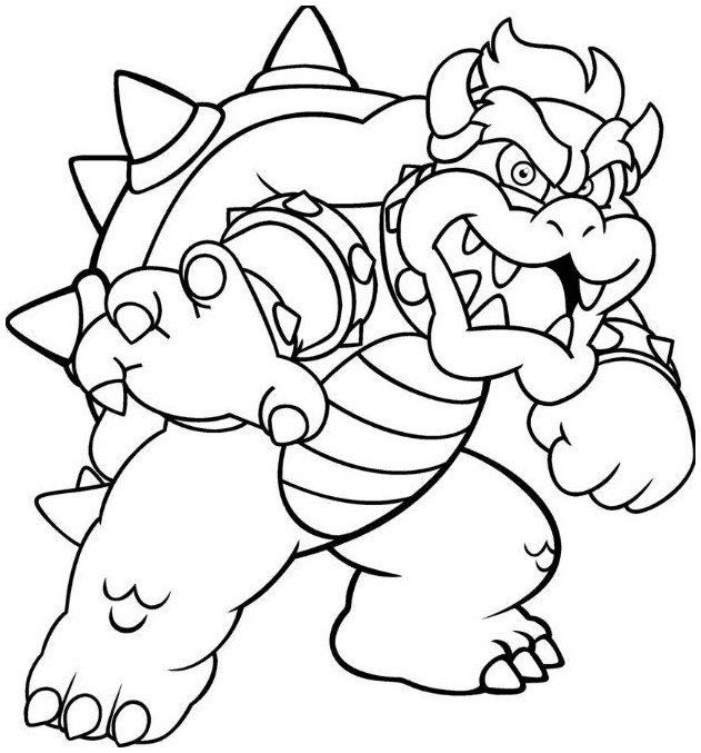 Baby Bowser Bowser Jr Coloring Pages