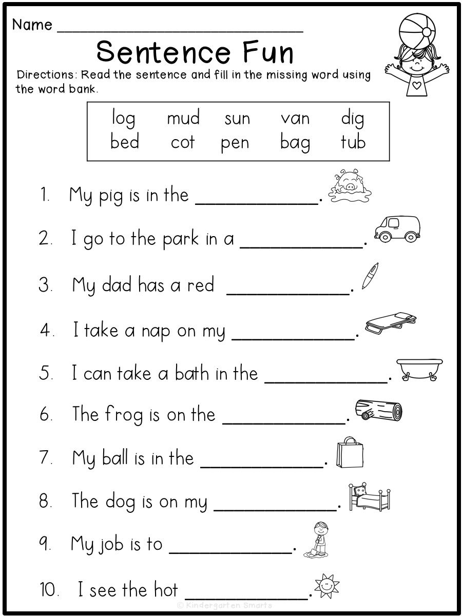 English Worksheets For Grade 1 Free Printable