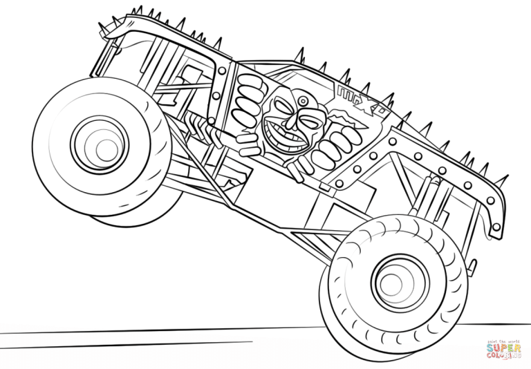 Monster Mutt Monster Jam Coloring Pages
